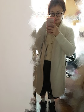 「travel」｜「アイテム（スカート）」を使った、Jamieさん（レディース・163cm）の冬コーディネート