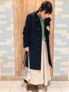 「Te chichi TERRASSE（テチチテラス）のアイテム（ダッフルコート）」を使った、yoshikaさん（レディース・155cm）の冬コーディネート
