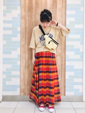 「色遊び」｜yoshikaさん（レディース・155cm）の夏コーディネート
