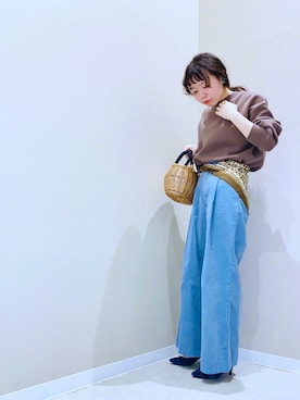 「Te chichi TERRASSE（テチチテラス）のアイテム（財布/小物）」を使った、yoshikaさん（レディース・155cm）の冬コーディネート