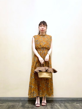 Te Chichi テチチ のワンピース ドレス オレンジ系 を使った人気ファッションコーディネート Wear