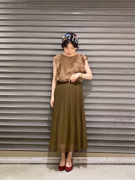 「小物で遊ぶ」｜yoshikaさん（レディース・155cm）の夏コーディネート
