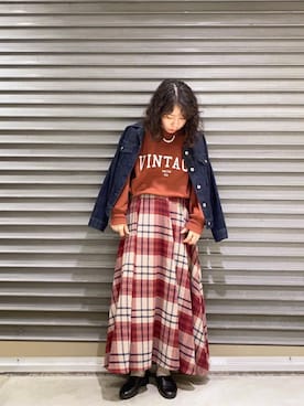 「Te chichi（テチチ）のアイテム（デニムジャケット）」を使った、yoshikaさん（レディース・155cm）の秋コーディネート