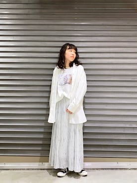 「マーブル柄」｜yoshikaさん（レディース・155cm）の冬コーディネート