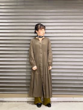 Te Chichi テチチ レディース のワンピース グリーン カーキ 緑色系 ロング マキシ丈 コーディネート Zozotown