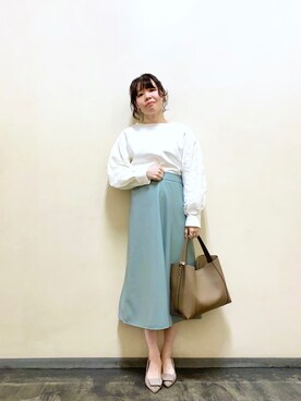 「ベージュ小物」｜yoshikaさん（レディース・155cm）の冬コーディネート