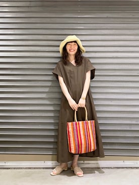 「雑材ハット」｜yoshikaさん（レディース・155cm）の春コーディネート