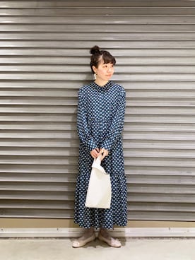 「モダン」｜「アイテム（ワンピース/ドレス）」を使った、yoshikaさん（レディース・155cm）の春コーディネート