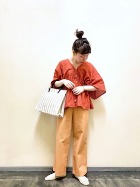 「色遊び」｜yoshikaさん（レディース・155cm）の夏コーディネート
