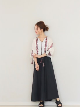 田中亜希子さん（レディース・145cm）の春コーディネート