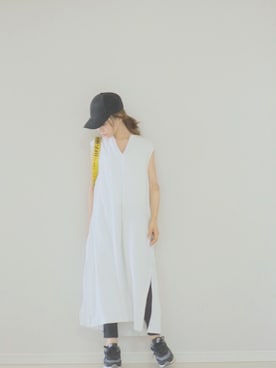 「JOURNAL STANDARD relume（ジャーナルスタンダード　レリューム）のアイテム（ワンピース/ドレス）」を使った、田中亜希子さん（レディース・145cm）の夏コーディネート