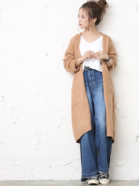 田中亜希子さん（レディース・145cm）の秋コーディネート