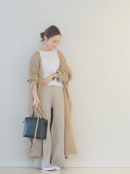 田中亜希子 Fifthのカーディガンを使ったコーディネート Wear