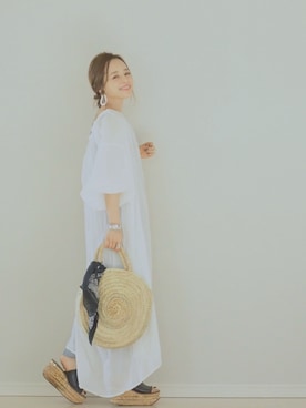 「Another Edition（アナザーエディション）のアイテム（ワンピース/ドレス）」を使った、田中亜希子さん（レディース・145cm）の春コーディネート
