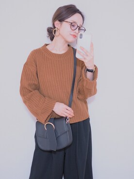 田中亜希子さん(レディース・145cm)の冬コーディネート