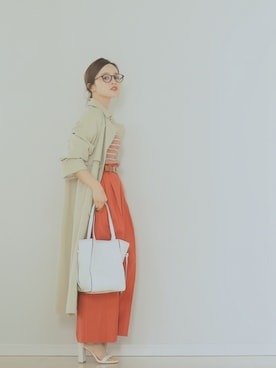 「STUART WEITZMAN（スチュアートワイツマン）のアイテム」を使った、田中亜希子さん（レディース・145cm）の冬コーディネート