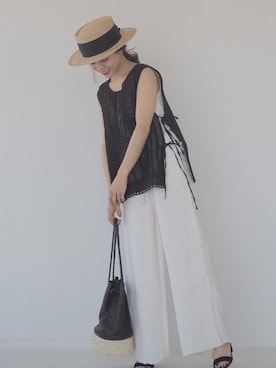 田中亜希子さん（レディース・145cm）の春コーディネート