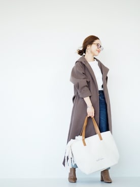 田中亜希子さん（レディース・145cm）の秋コーディネート