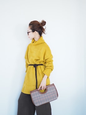 田中亜希子さん（レディース・145cm）の秋コーディネート