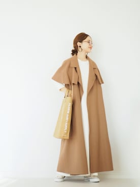 「TICCA（ティッカ）のアイテム」を使った、田中亜希子さん（レディース・145cm）の冬コーディネート