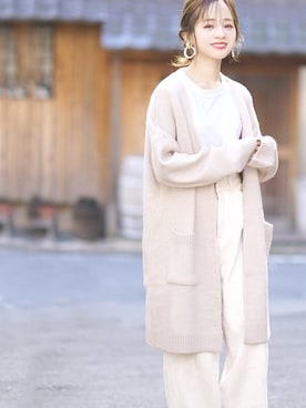 田中亜希子さん（レディース・145cm）の冬コーディネート