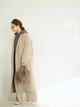 「plage（プラージュ）のアイテム（その他アウター）」を使った、田中亜希子さん（レディース・145cm）の冬コーディネート
