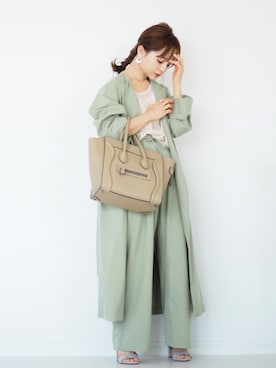 「titivate（ティティベイト）のアイテム（その他アウター）」を使った、田中亜希子さん（レディース・145cm）の春コーディネート