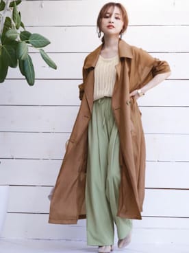 田中亜希子さん（レディース・145cm）の春コーディネート