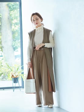 田中亜希子さん(レディース・145cm)の秋コーディネート