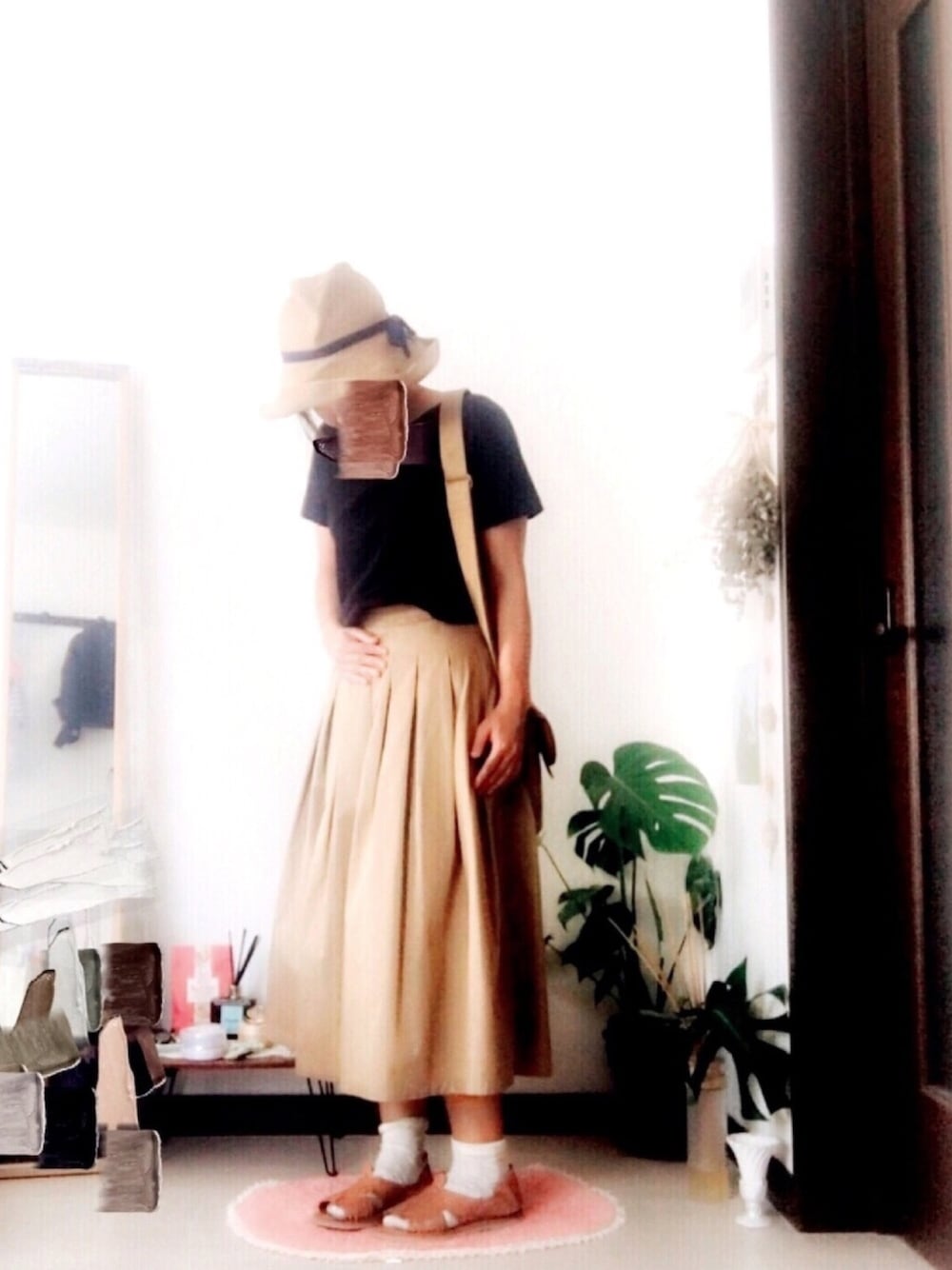 「mature ha.のアイテム（帽子、その他）」を使った、Rさん（レディース・153cm）の秋コーディネートの1枚目の写真