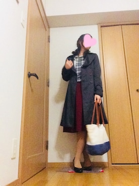 「MISCH MASCH（ミッシュマッシュ）のアイテム（トレンチコート）」を使った、karen＠ただのオタクさん（レディース・155cm）の春コーディネート