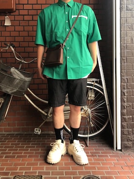 「げんじ」｜むろはんさん（メンズ・174cm）の春コーディネート
