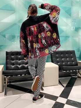 「パンクコーデ」｜「アイテム（ブルゾン）」を使った、Nuttyさん（レディース・157cm）の春コーディネート