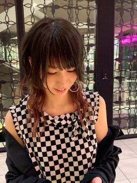 「HYSTERIC GLAMOUR（ヒステリックグラマー）のアイテム（ステンカラーコート）」を使った、Nuttyさん（レディース・157cm）の春コーディネート