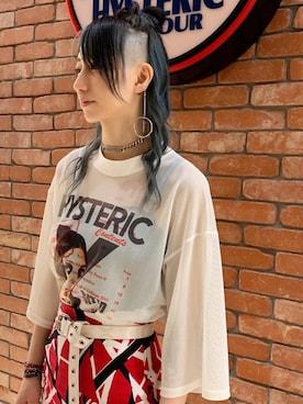 「パンクコーデ」｜「アイテム（スカート）」を使った、Nuttyさん（レディース・157cm）の夏コーディネート