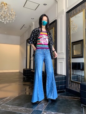 「パンクコーデ」｜「アイテム（パンツ）」を使った、Nuttyさん（レディース・157cm）の夏コーディネート