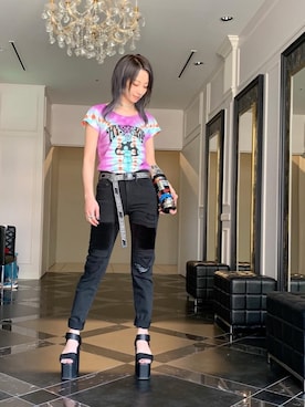 「HYSTERIC GLAMOUR（ヒステリックグラマー）のアイテム（食器/キッチン）」を使った、Nuttyさん（レディース・157cm）の夏コーディネート