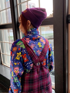 「HYSTERIC GLAMOUR（ヒステリックグラマー）のアイテム（オールインワン・サロペット）」を使った、Nuttyさん（レディース・157cm）の秋コーディネート