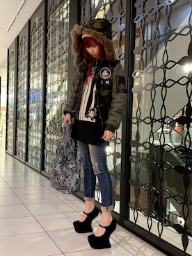 Nuttyさん（レディース・157cm）の冬コーディネート