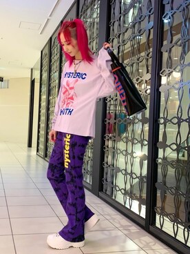 「タイダイ」｜「アイテム（雑貨/ホビー）」を使った、Nuttyさん（レディース・157cm）の夏コーディネート