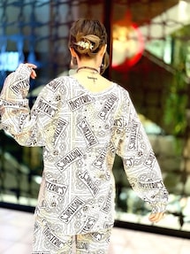 専用【未使用級】HYS'S BANDANA柄 ヘンリーネックスウェット HYSTERIC GLAMOUR（ヒステリックグラマー）の「HYS'S BANDANA柄