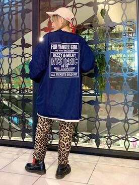 「HYSTERIC GLAMOUR（ヒステリックグラマー）のアイテム（ノーカラーコート）」を使った、Nuttyさん（レディース・157cm）の秋コーディネート