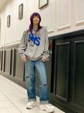 「HYSTERIC GLAMOUR（ヒステリックグラマー）のアイテム（雑貨/ホビー）」を使った、Nuttyさん（レディース・157cm）の冬コーディネート