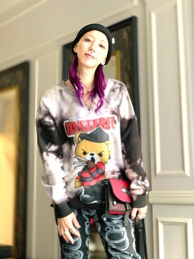 「HYSTERIC GLAMOUR（ヒステリックグラマー）のアイテム（雑貨/ホビー）」を使った、Nuttyさん（レディース・157cm）の冬コーディネート