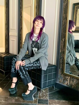 「HYSTERIC GLAMOUR（ヒステリックグラマー）のアイテム（雑貨/ホビー）」を使った、Nuttyさん（レディース・157cm）の冬コーディネート
