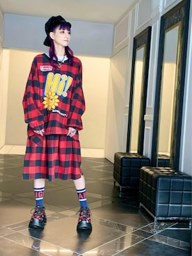 「HYSTERIC GLAMOUR（ヒステリックグラマー）のアイテム（雑貨/ホビー）」を使った、Nuttyさん（レディース・157cm）の冬コーディネート