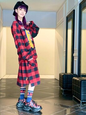 「HYSTERIC GLAMOUR（ヒステリックグラマー）のアイテム（雑貨/ホビー）」を使った、Nuttyさん（レディース・157cm）の冬コーディネート