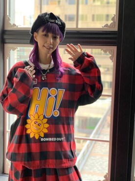 「HYSTERIC GLAMOUR（ヒステリックグラマー）のアイテム（雑貨/ホビー）」を使った、Nuttyさん（レディース・157cm）の冬コーディネート