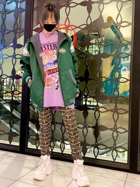 「HYSTERIC GLAMOUR（ヒステリックグラマー）のアイテム（雑貨/ホビー）」を使った、Nuttyさん（レディース・157cm）の冬コーディネート