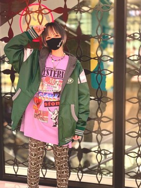 「HYSTERIC GLAMOUR（ヒステリックグラマー）のアイテム（雑貨/ホビー）」を使った、Nuttyさん（レディース・157cm）の冬コーディネート